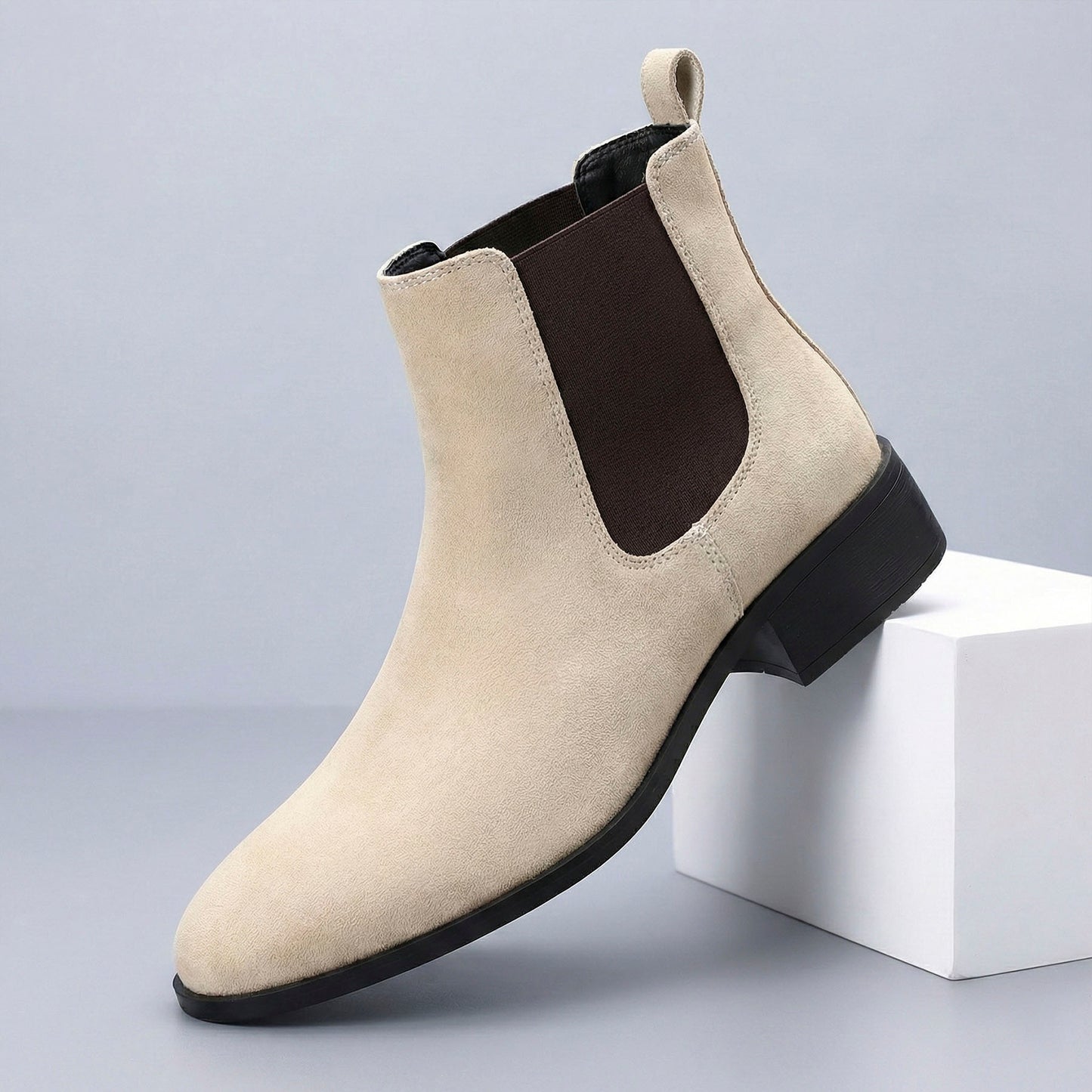 Bxxy Smart Casual Men’s Boots with 4.5cm Heel Height