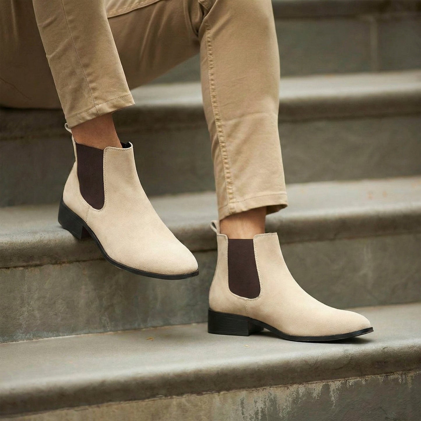 Bxxy Men’s 4.5cm Heel Height Boots – Stylish Elevation with All-Day Comfort