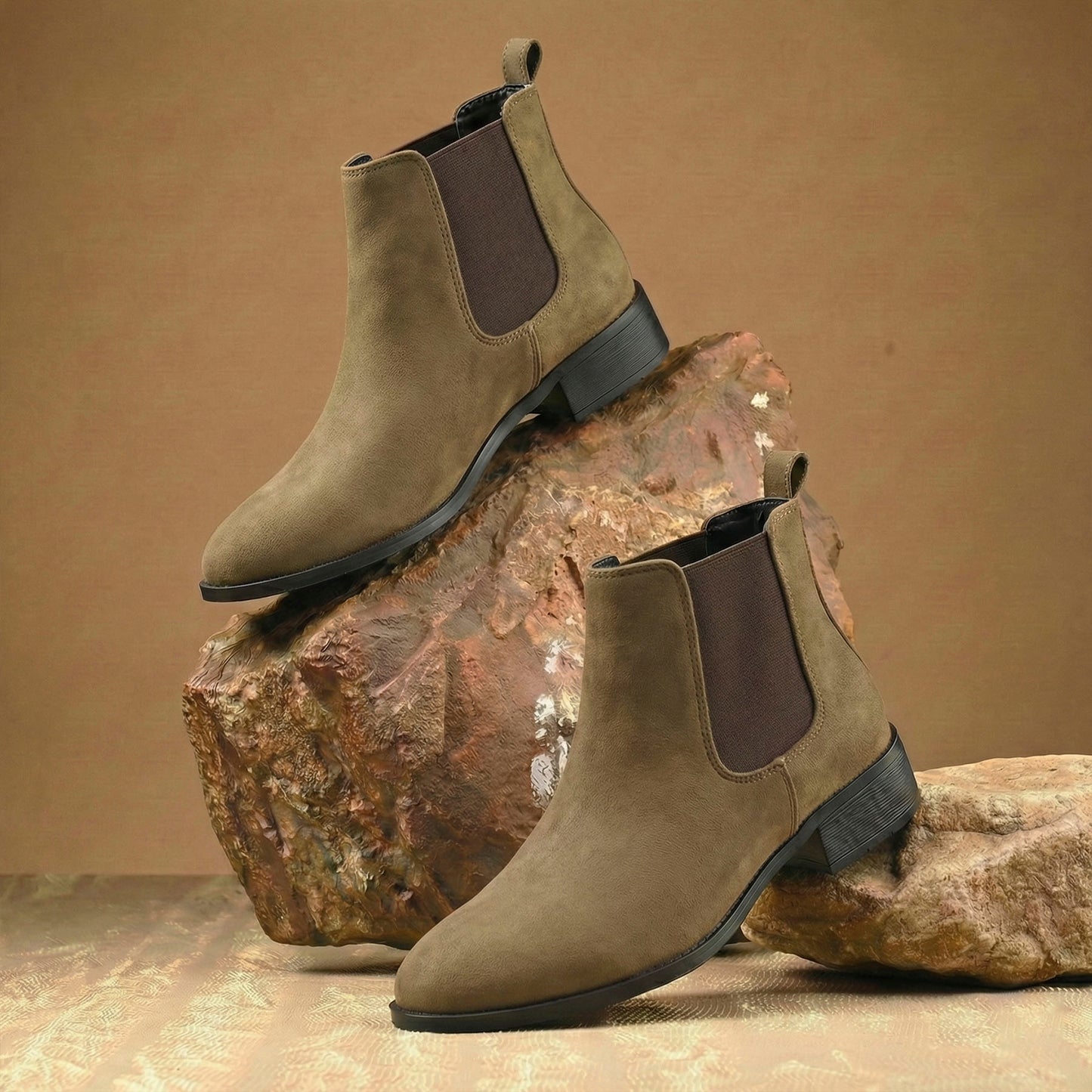 Bxxy Smart Casual Men’s Boots with 4.5cm Heel Height