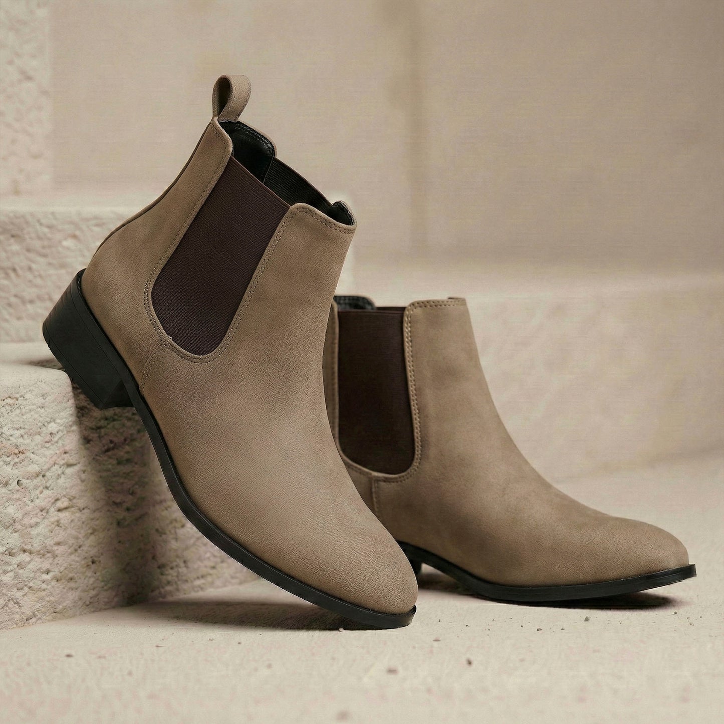 Bxxy Smart Casual Men’s Boots with 4.5cm Heel Height