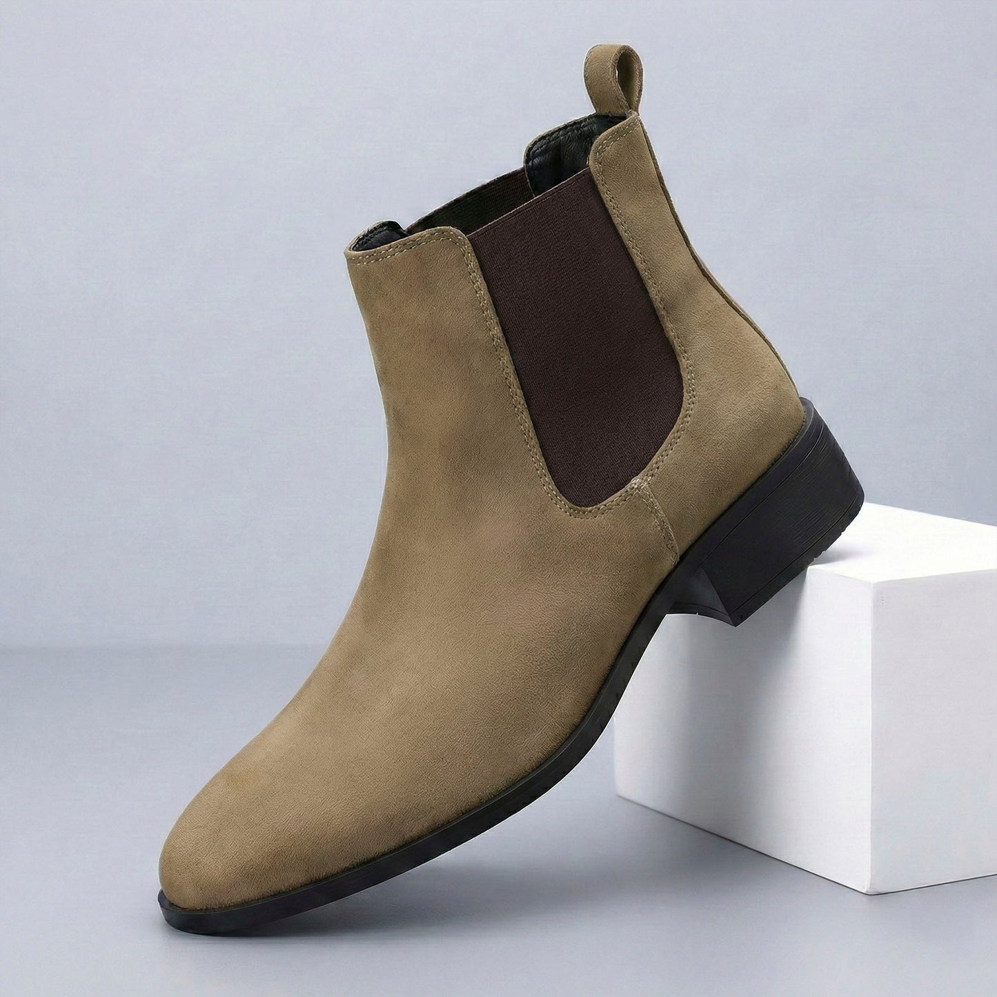 Bxxy Smart Casual Men’s Boots with 4.5cm Heel Height