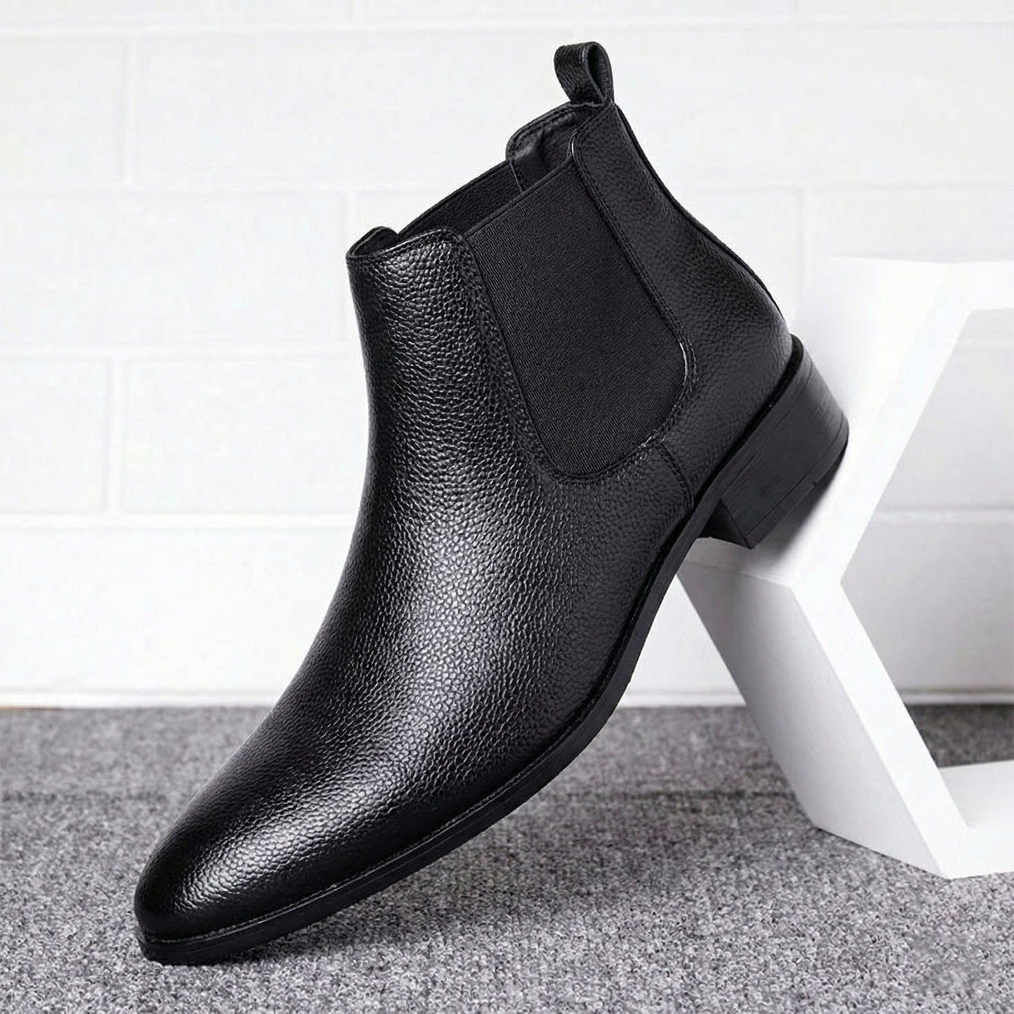 Men’s Elevator Boots 4.5CM Height Increase Comfortable Hidden Lift