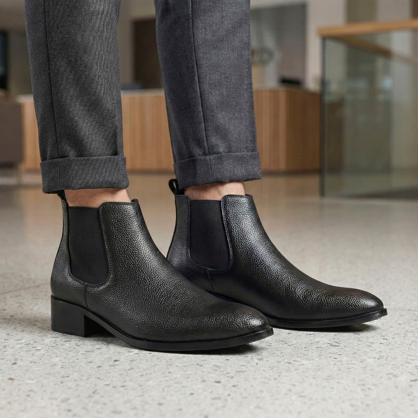 Men’s Height Boost Boots 4.5CM – Stylish & Comfortable