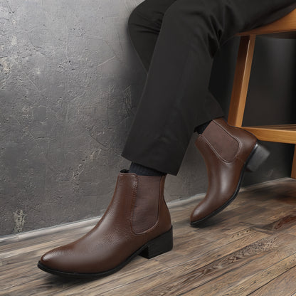 Men’s Elevator Boots 4.5CM Height Increase Comfortable Hidden Lift
