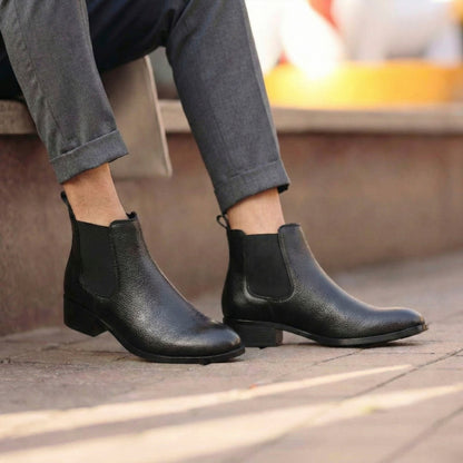 Men’s Elevator Boots 4.5CM Height Increase Comfortable Hidden Lift