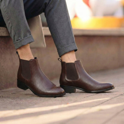 Men’s Elevator Boots 4.5CM Height Increase Comfortable Hidden Lift
