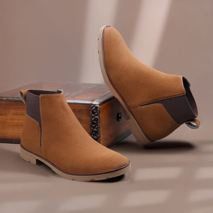 Men’s Premium Boots Comfortable Pull-On Chelsea Style