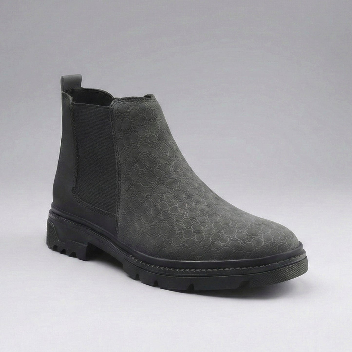 Men’s Designer Slip-On Boots Textured Finish Look