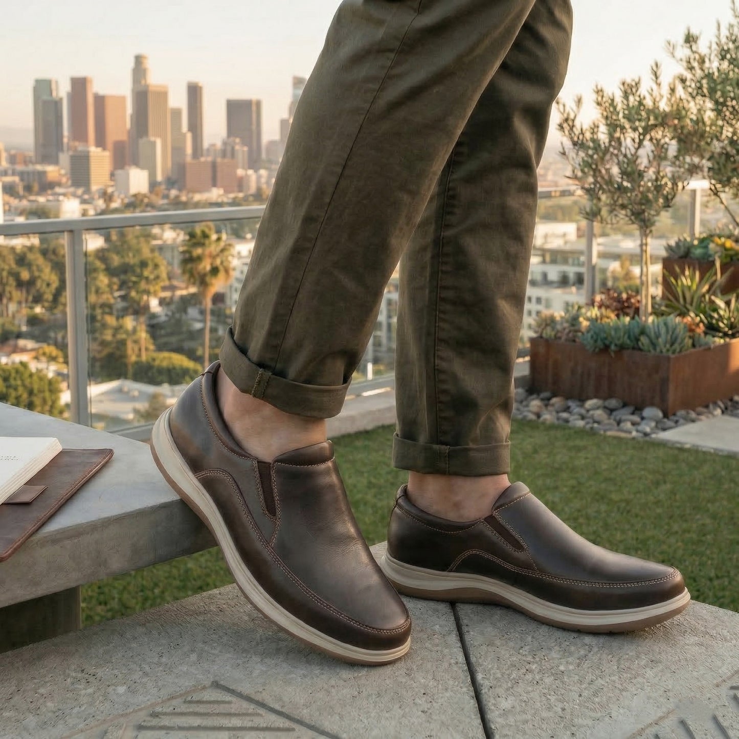 Men’s Casual Slip-On Shoes – Durable Comfort for Office & Walking