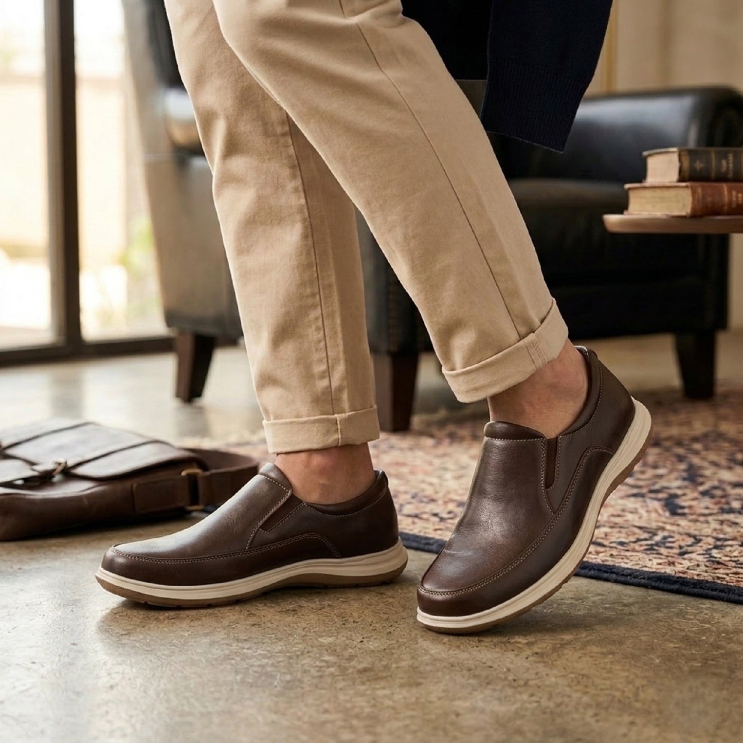 Men’s Casual Slip-On Shoes – Durable Comfort for Office & Walking