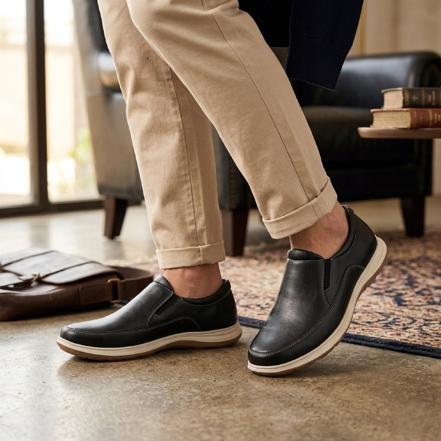 Men’s Casual Slip-On Shoes – Durable Comfort for Office & Walking