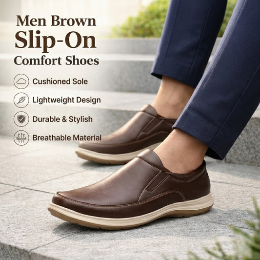 Men’s Lightweight Comfort Shoes – Modern Slip-On Design