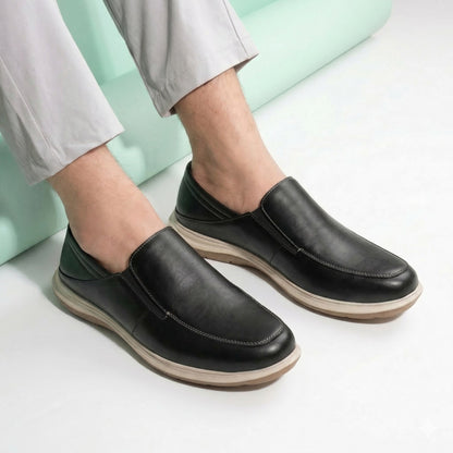 Men’s Premium Faux Leather Slip-On Shoes