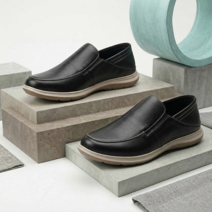 Men’s Premium Faux Leather Slip-On Shoes