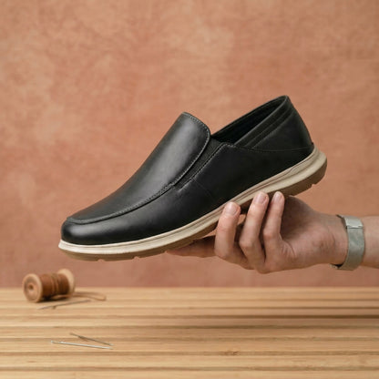 Men’s Premium Faux Leather Slip-On Shoes