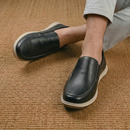 Men’s Premium Faux Leather Slip-On Shoes