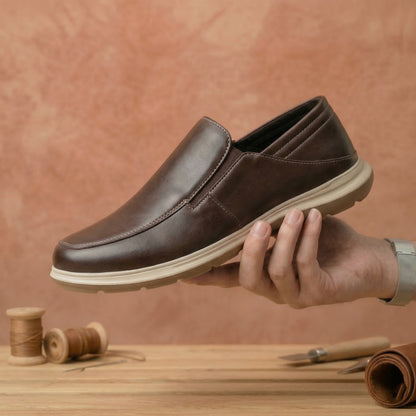 Men’s Premium Faux Leather Slip-On Shoes