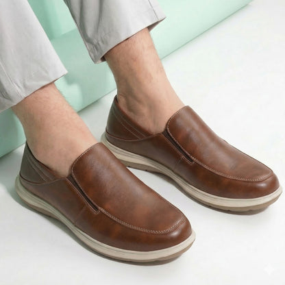 Men’s Premium Faux Leather Slip-On Shoes