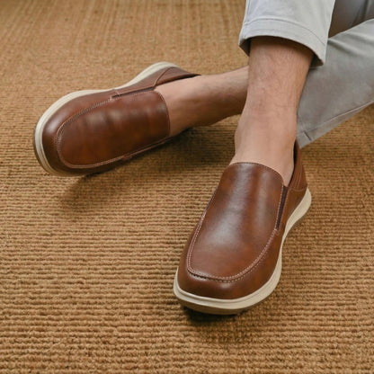 Men’s Premium Faux Leather Slip-On Shoes
