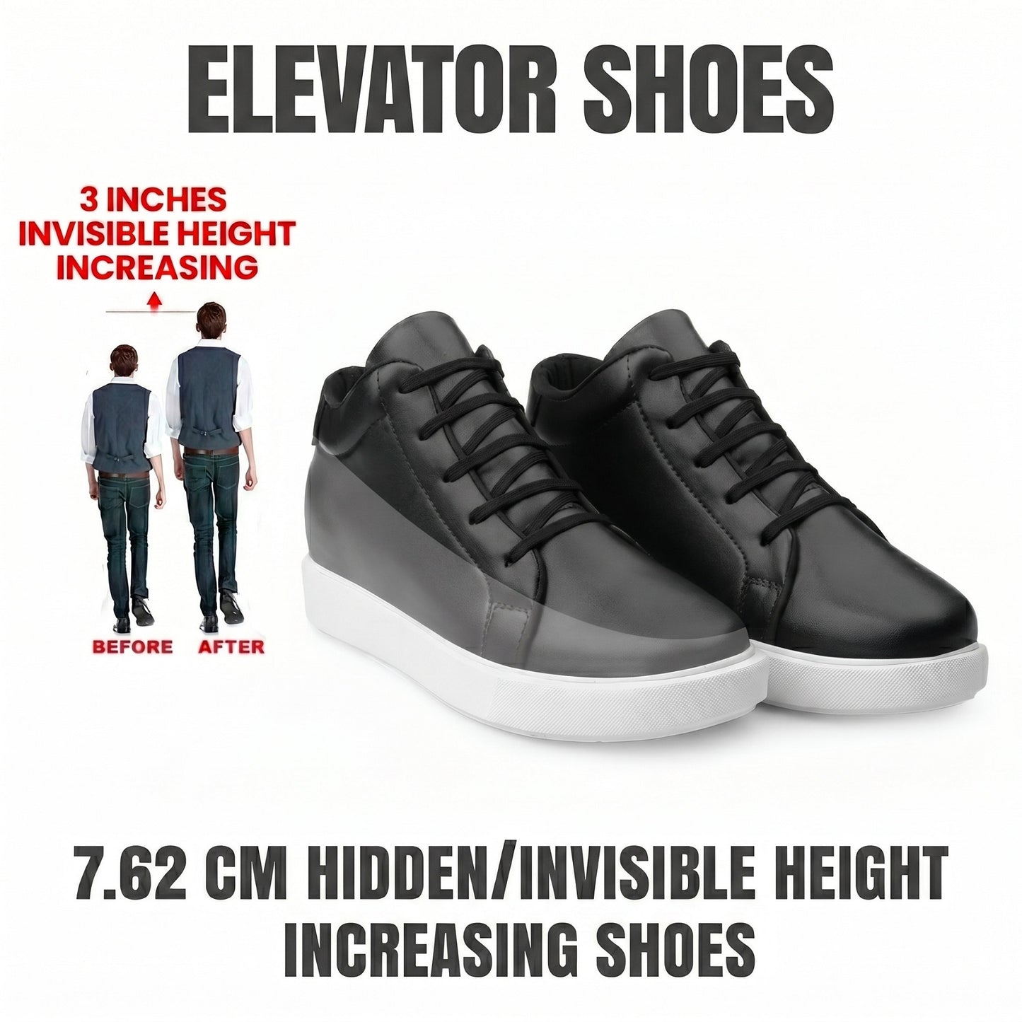 BXXY Signature Elevator Sneakers Clean Look Powerful Presence