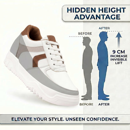 BXXY 9 CM Height Increasing Sneakers for Men Luxury Casual Shoes for Everyday Wear