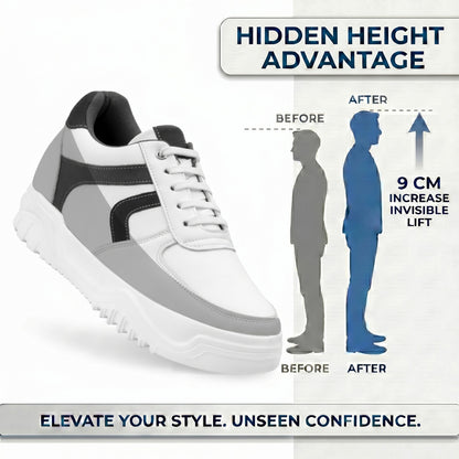 BXXY 9 CM Height Increasing Sneakers for Men Luxury Casual Shoes for Everyday Wear