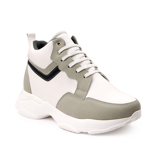 BXXY 9CM Height Increasing Modern Elevator Shoes - Beige