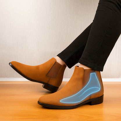 Men's 9CM Hidden Height Increasing Chelsea Boots