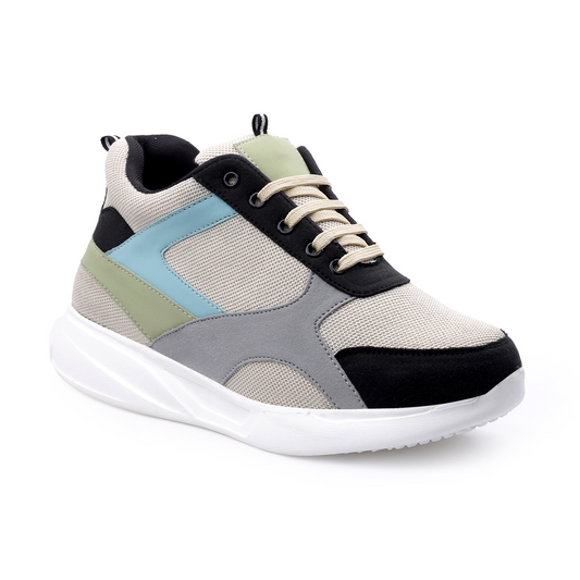 BXXY Mens Invisible Height Increasing Shoes Up To 9 CM Hidden Height Boost - Grey