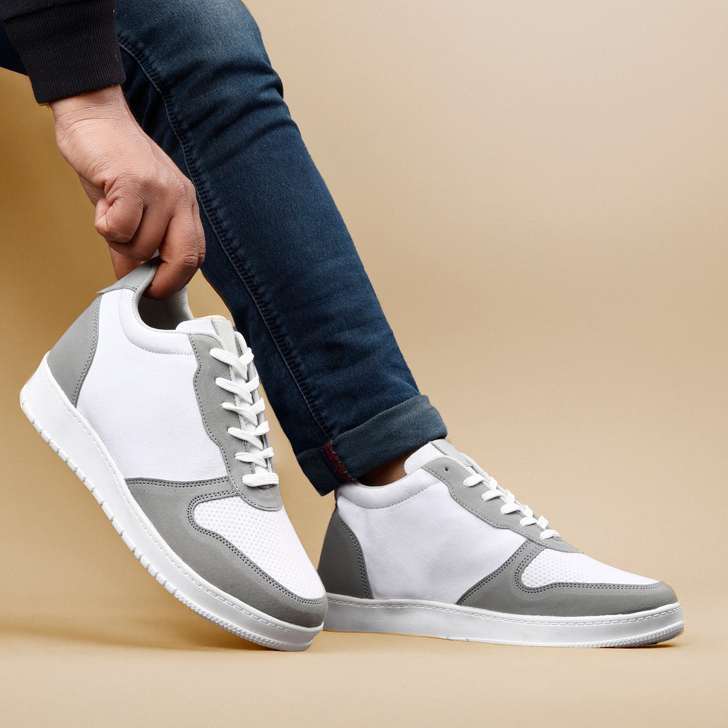 Men's 3-Inch Lift Casual Sporty Sneakers