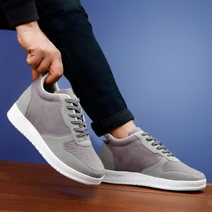 Men's 3-Inch Height Increase Sneakers with Hidden Heels