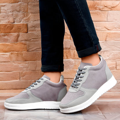 Men's 3-Inch Height Increase Sneakers with Hidden Heels