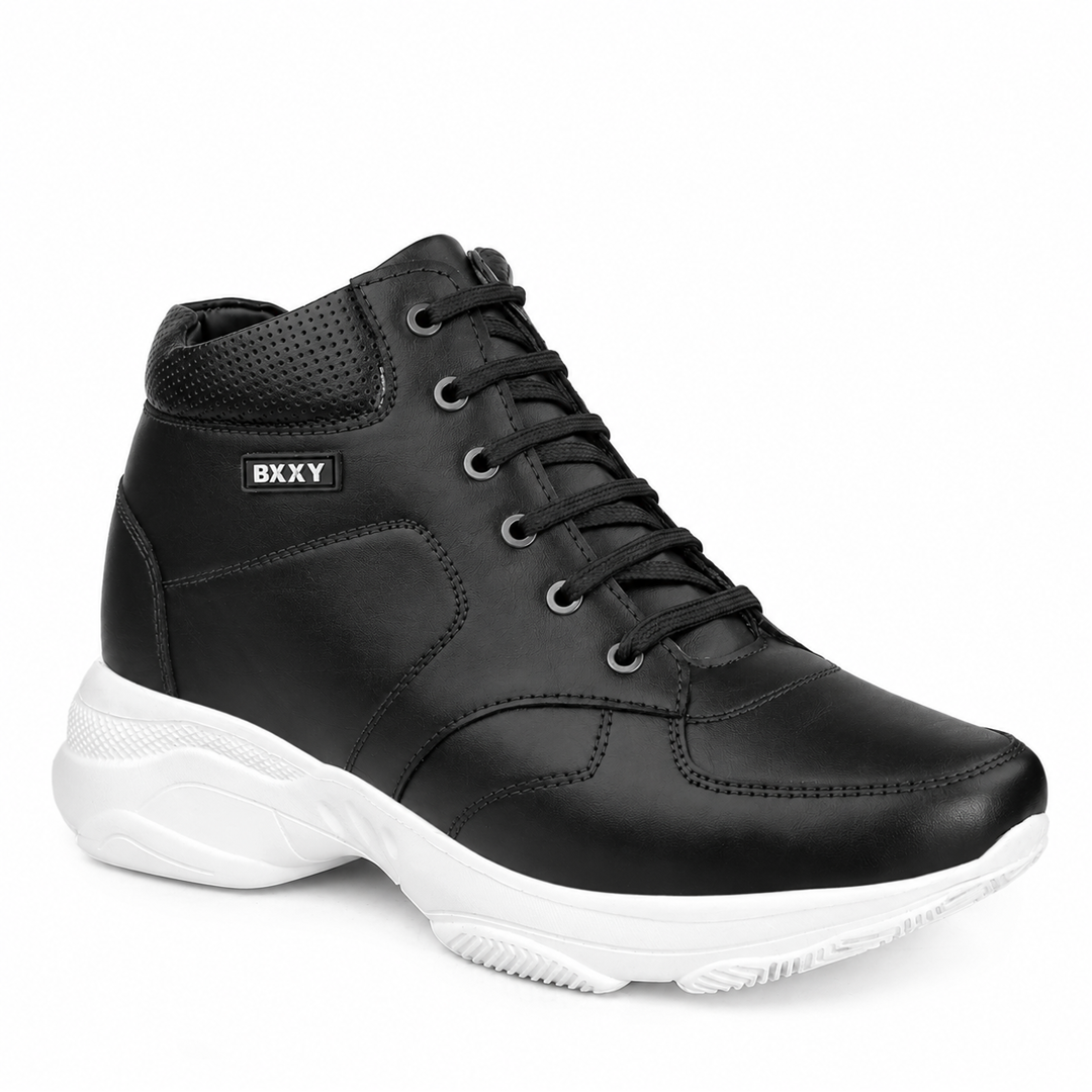 Lace-Up Boots Black & White - 3 Inches (7.62CM)