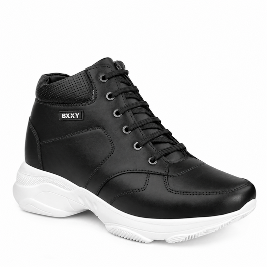 Lace-Up Boots Black & White - 3 Inches (7.62CM)
