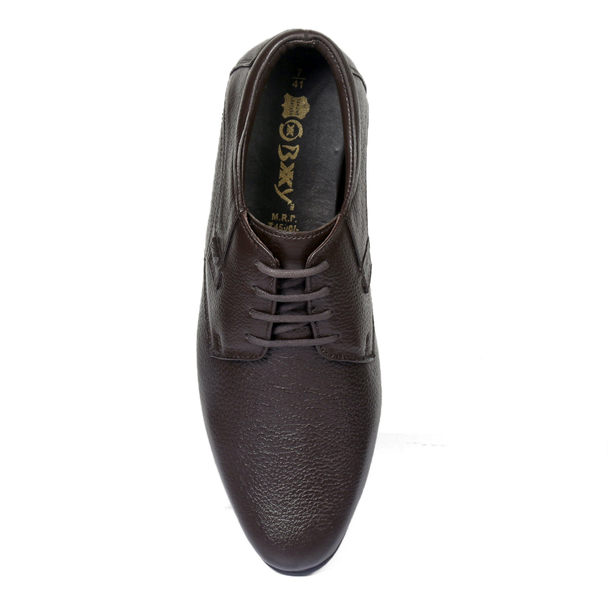 BXXY 3 Inch Elevator Formal Faux Leather Derby Shoes For Men