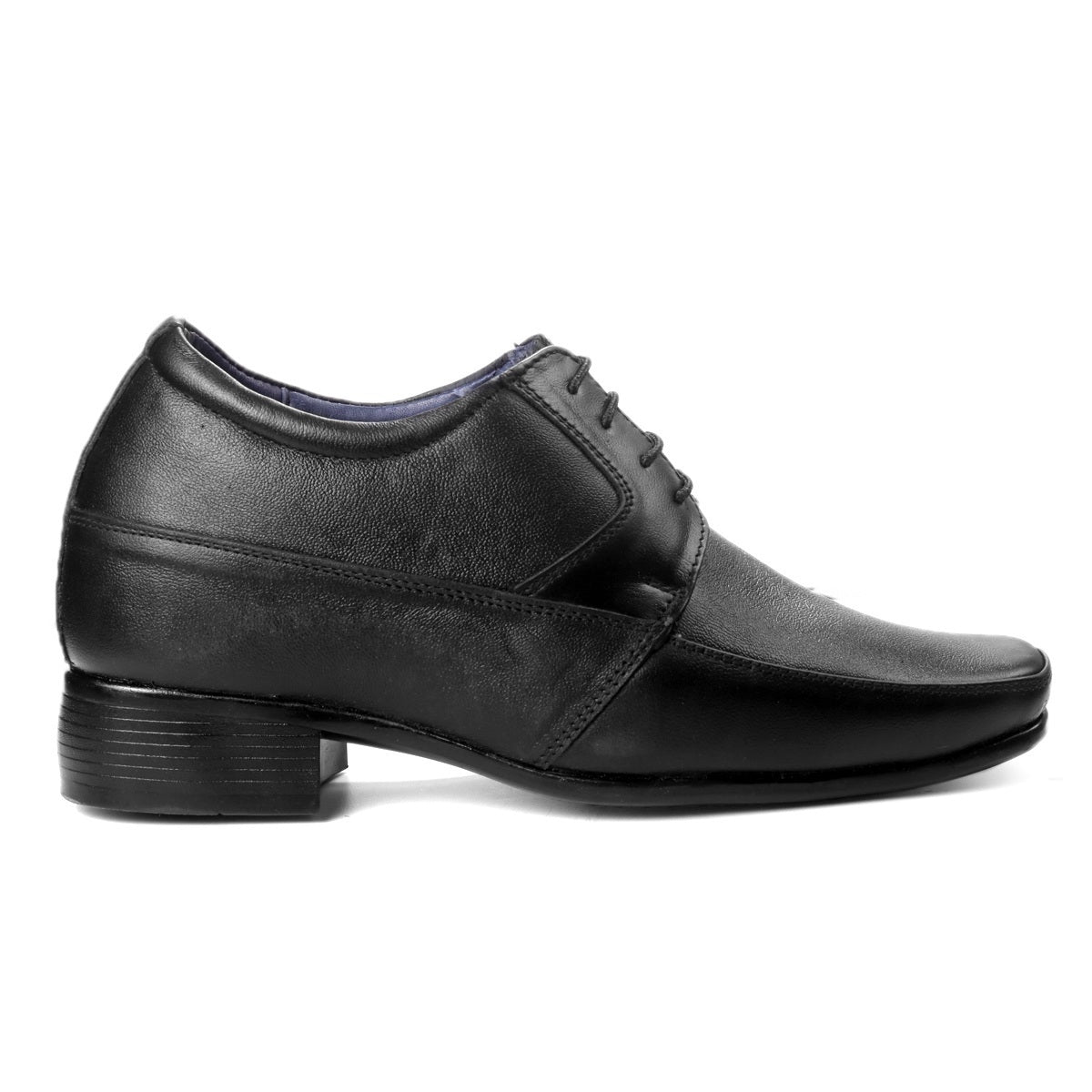 BXXY 9 cm (3.5 Inch) Hidden Height Increasing Dress and Derby Lace-Up Formal Faux Leather Shoes for Men