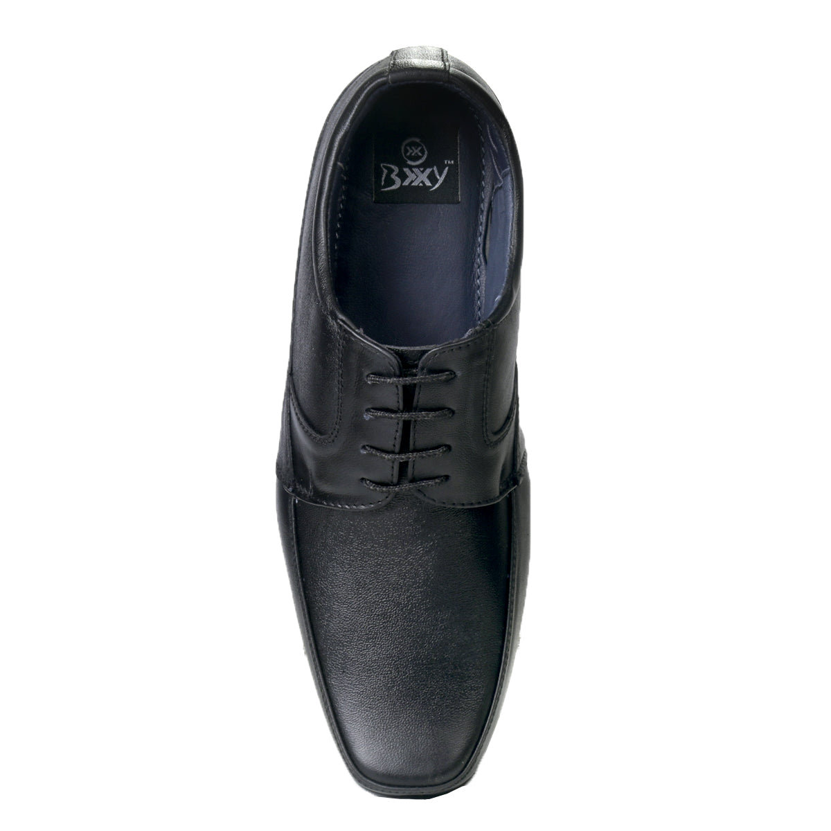 BXXY 9 cm (3.5 Inch) Hidden Height Increasing Dress and Derby Lace-Up Formal Faux Leather Shoes for Men