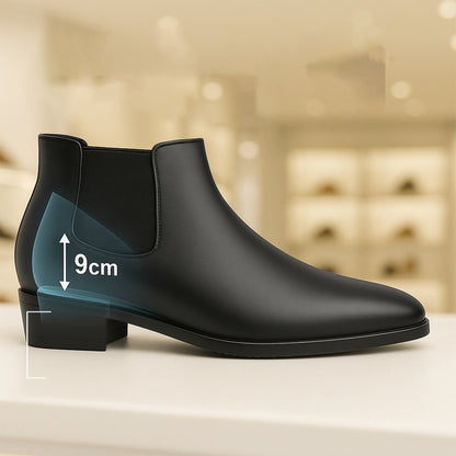 Mens Elevator Boots with 9CM Hidden Heel Lift