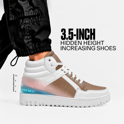 BXXY 9 CM Hidden Height Increasing Sneakers for Men - Beige