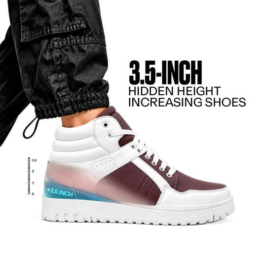 BXXY 9 CM Hidden Height Increasing Sneakers for Men - Brown