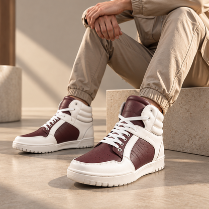BXXY 9 CM Hidden Height Increasing Sneakers for Men - Brown