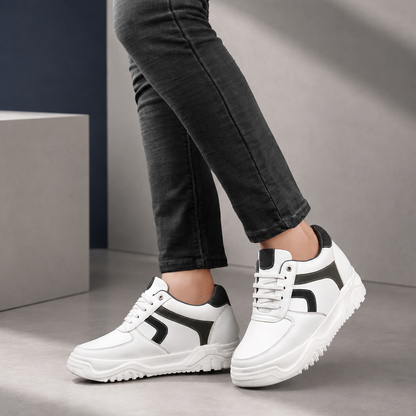 BXXY Premium Hidden Height Increasing Sneakers for Men Up to 9CM Height Boost - Grey