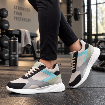 BXXY Mens Invisible Height Increasing Shoes Up To 9 CM Hidden Height Boost - Grey