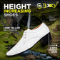 Men/s Height Increasing Derby Faux Upper Formal Wear Black Lace Up Shoes