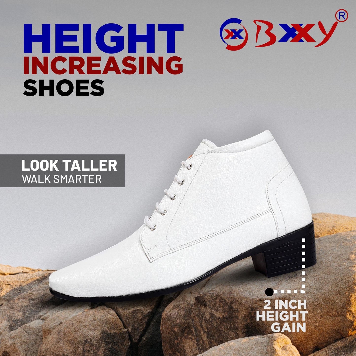 Bxxy Elevator Derby Formal Wear Boots For Men