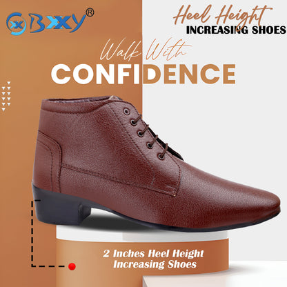 Bxxy Elevator Derby Formal Wear Boots For Men