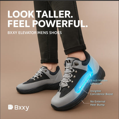 Men's 3.5 Inches Hidden Height Elevator Shoes – Discreet Lift, Premium Style