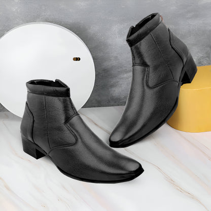 Bxxy Classic Formal Zipper Boots for Men