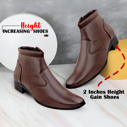 Bxxy Classic Formal Zipper Boots for Men