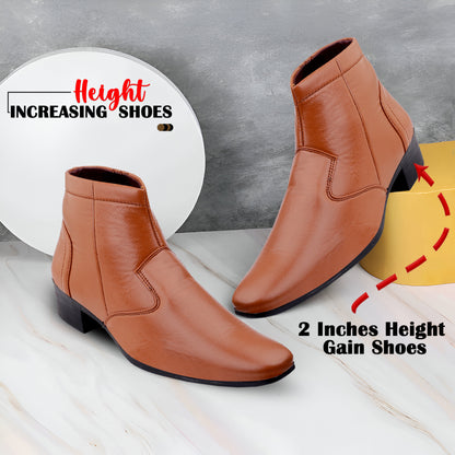 Bxxy Classic Formal Zipper Boots for Men